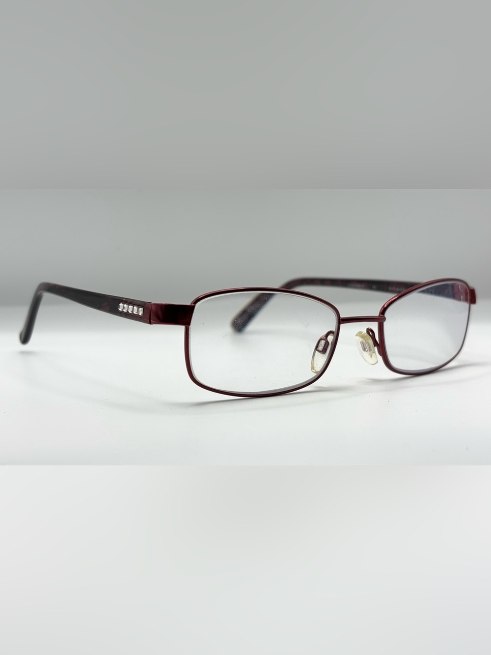 Visage E214 Burgundy Oval Metal Sunglasses Frames Only